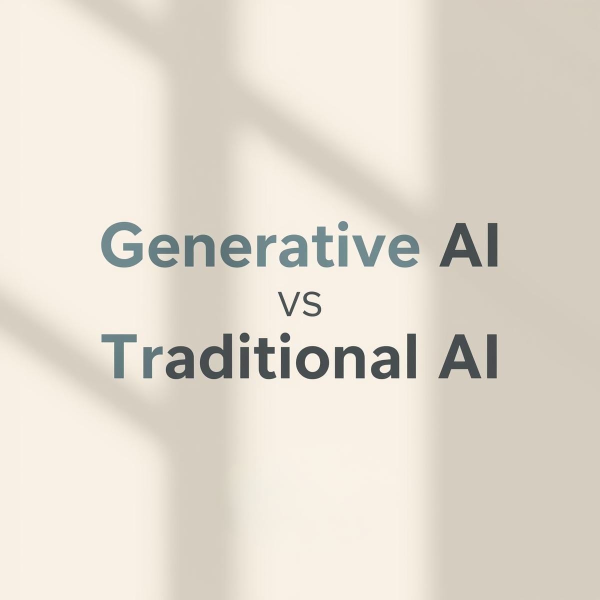 Generative AI vs Traditional AI: A Layman’s Technical Guide